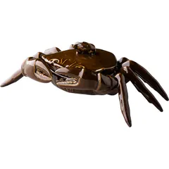 Емкость для закусок «Ро Дизайн Бай Эрбиси» в виде краба керамика 130мл D=26,H=17см коричнев., изображение 4