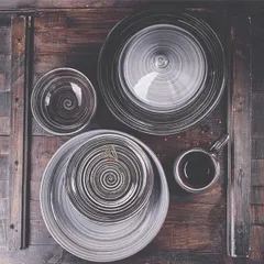 Блюдце «Пинки» керамика D=15см серый, изображение 3