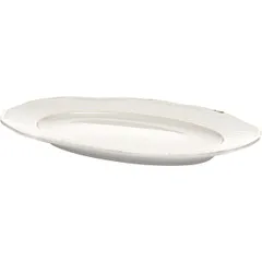 Блюдо «Афродита» овальное фарфор ,H=15,L=240,B=165мм белый,золотой, изображение 2