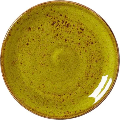Тарелка пирожковая «Крафт Эппл» фарфор D=15,H=2см горчич., Цвет: Горчичный, Диаметр (мм): 150