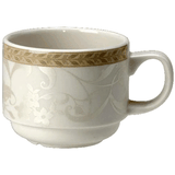 Чашка чайная «Антуанетт» фарфор 213мл D=75,H=70мм белый,олив.