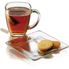 Кружка стекло 414мл ,H=12,2см прозр., изображение 2