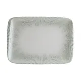 Блюдо сервировочное «Ирис» прямоугольное фарфор ,L=23,B=16см белый,серый