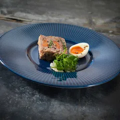 Тарелка «Виллоу Азур» мелкая с широким бортом фарфор D=285,H=25мм синий, изображение 2