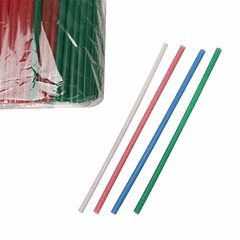 Tubes without bending[500pcs] polyprop. D=8,L=240mm multi-colored.