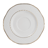 Saucer “Aphrodite”  porcelain  D=16cm  white, gold