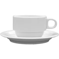 Saucer “Sara”  porcelain  D=14, H=2cm  white