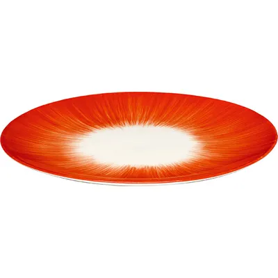 Тарелка «Де» №5 фарфор D=17,5см кремов.,красный, изображение 2