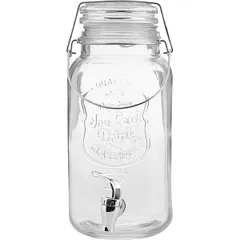 Jar-container with tap “Prootel” glass 4l D=15.5,H=32cm