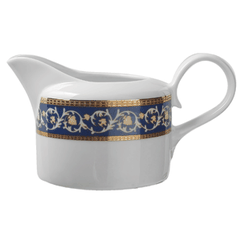 Соусник «Рома» фарфор 300мл ,H=80,L=160,B=96мм белый,синий