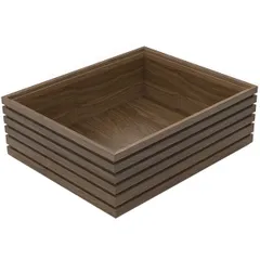 Drawer for serving walnut ,H=11,L=32.5,B=26.5cm wood theme