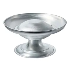 Блюдо для морепродуктов «Арго» на ножке алюмин. D=31,H=15см серебрист.