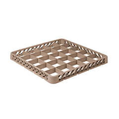 Кассета для посуды 25 ячеек 9.3х9.3 дополнительная полипроп. ,H=45,L=500,B=500мм бежев.