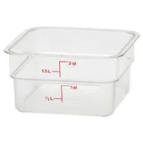 Контейнер для продуктов градуированный поликарбонат 1,9л ,H=10,L=18,5,B=18,5см прозр.