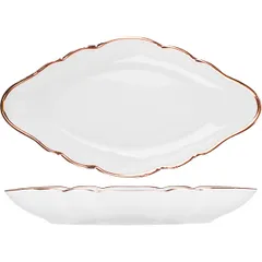 Селедочница фарфор ,L=170,B=88мм белый,золотой