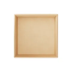 Контейнер бумажный OneClick картон 0,95л ,H=45,L=165,B=165мм св.корич., изображение 2