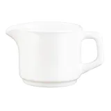 Молочник «Ресторан» стекло 140мл D=70,H=65,L=115мм белый