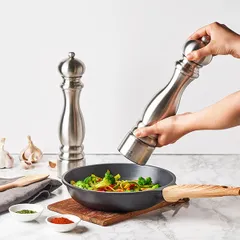 Мельница для соли «Париж» сталь нерж. D=6,H=22см серебрист., изображение 3