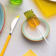 Блюдце «Рио Грин» для масла фарфор D=11,H=2см белый,зелен., изображение 3