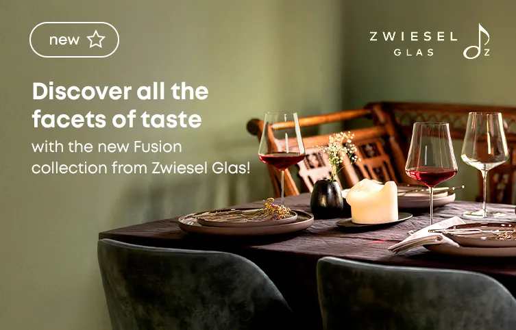 Discover all the facets of taste with the new Fusion collection from Zwiesel Glas!