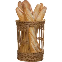 Wicker basket for bread  polyprop.  D=28/30, H=38cm  St. tree