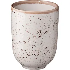 Стакан для горячих напитков «Пунто Бьянка» фарфор 350мл D=85,H=110мм белый,черный