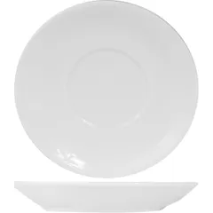 Saucer “Kunstwerk” porcelain D=115,H=16mm white