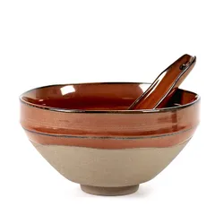 Салатник «Мерси» №3 керамика D=15см красный, изображение 2