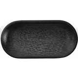 Салатник «Нанокрем Блэк» овальный фарфор D=140,H=32мм черный