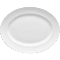 Блюдо «Монако Вайт» овальное фарфор ,H=9,L=200,B=150мм белый