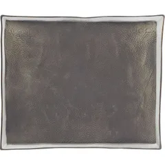 Блюдо «Сольстис Мун Лайт» прямоугольное фарфор ,H=15,L=210,B=175мм серый,черный