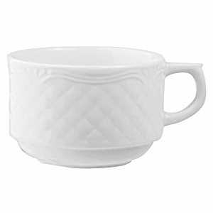 Чашка чайная «Афродита» фарфор 190мл D=80,H=55мм белый, Цвет: Белый