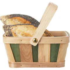 Wicker basket for bread with handle “In Situ”  wood , H=15, L=18, B=14cm  St. tree