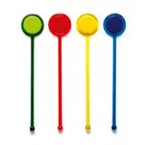Мешалка «Диск»[40шт] пластик ,L=19см разноцветн.