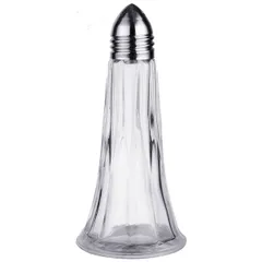 Salt shaker “Winchester”  glass, stainless steel  40 ml  D=50, H=115 mm  transparent, metal.