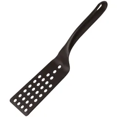 Kitchen perforated spatula. heat resistant nylon ,L=32/14,B=9cm black