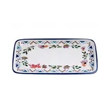 Блюдо сервировочное «Спринг» прямоугольное фарфор ,L=34,B=16см белый,разноцветн.