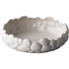 Plate “Ro Design Bai Kevala” with rim ceramics D=200,H=55mm white