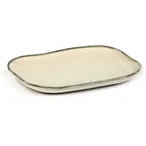 Блюдо «Мерси» №3 песчаник ,H=14,L=145,B=105мм кремов.