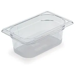 Gastronorm container (1/4)  plastic , H=10, L=26.5, B=16.2 cm  transparent.