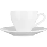 Кофейная пара «Кунстверк» фарфор 150мл D=75/125,H=72мм белый