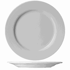 Plate “Graffiti” small wide edge  porcelain  D=24cm  white