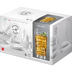 Хайбол (стакан) «Рифлесси» стекло 460мл D=80,H=145мм прозр., изображение 3