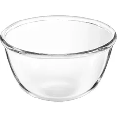 Salad bowl “Cocoon”  glass  1.3 l  D=180, H=95mm  clear.