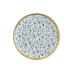 Тарелка «Калиф» фарфор D=27см белый,синий