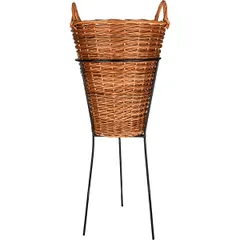 Wicker basket for baguette on a stand D=22/37,H=85cm