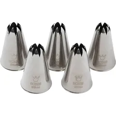 Pastry nozzle “Closed star”[5 pcs] stainless steel D=30/8,H=45mm