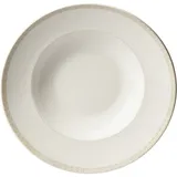 Тарелка для пасты «Антуанетт» фарфор 350мл D=270,H=45мм белый,олив.