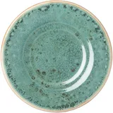 Блюдце «Эрбосо Реативо» фарфор D=155,H=20мм бирюз.,бежев.