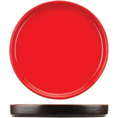 Тарелка «Кармин» с бортом керамика D=200,H=25мм красный,черный